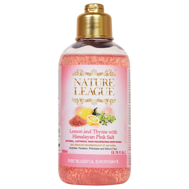 Nature League Lemon & Thyme with Himalayan Pink Salt Body wash 200 ml