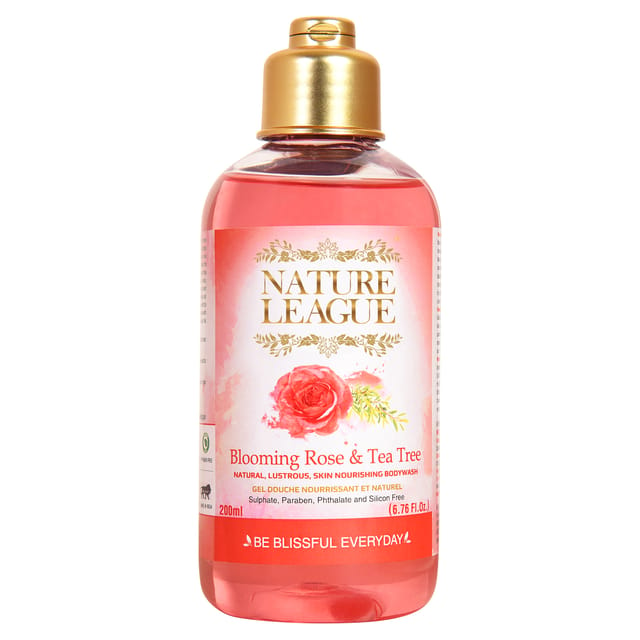 Nature League Blooming Rose & Tea Tree Body wash 200 ml