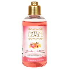 Nature League Strawberry & Honey Body wash 200 ml, Aloe Vera & Geranium Handcrafted Natural Soap 100 g, Frangipani & Papaya Face wash 100 ml