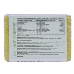 Nature League Lemon and Peppermint Handcrafted Natural Soap 100 gm (Pack of 2)