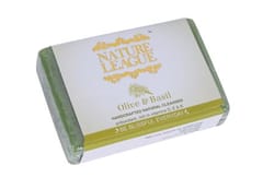 Nature League Olive and Basil Handcrafted Natural Soap 100 gm (Pack of 2)