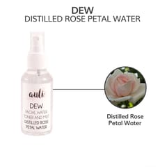 Auli Dew Refreshing Damage Repair Breakout Reducing Hydrating Glowing Toner for All Skin Types - 120ml