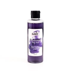 Auli Blueberry Refreshing Deep Cleansing Tan Removing Handmade Toxin Free Body Wash for All Skin Types - 220ml