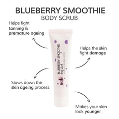 Auli Blueberry Smoothie Deep Exfoliating Tan Removing Anti-Pollution Gentle Body Scrub for All Skin Types - 100gm