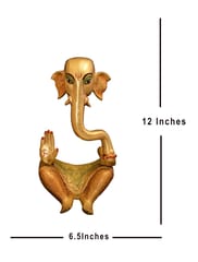 Ganesha Brass Idol (12")
