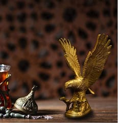 Golden Antique Brass Eagle Statue