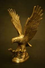 Golden Antique Brass Eagle Statue