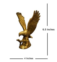 Golden Antique Brass Eagle Statue