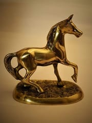 Brass Horse Statue