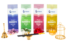 Mayur Puja Agarbatti (4 Fragrance Pack)