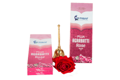 Mayur Puja Agarbatti (Rose, 4pc Pack)