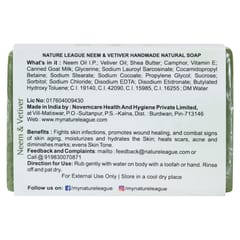 Neem & Vetiver And Aloevera & Geranium , Natural Handmade Goatmilk Soap 100 gms each (Pack of 2)