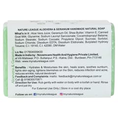 Neem & Vetiver And Aloevera & Geranium , Natural Handmade Goatmilk Soap 100 gms each (Pack of 2)