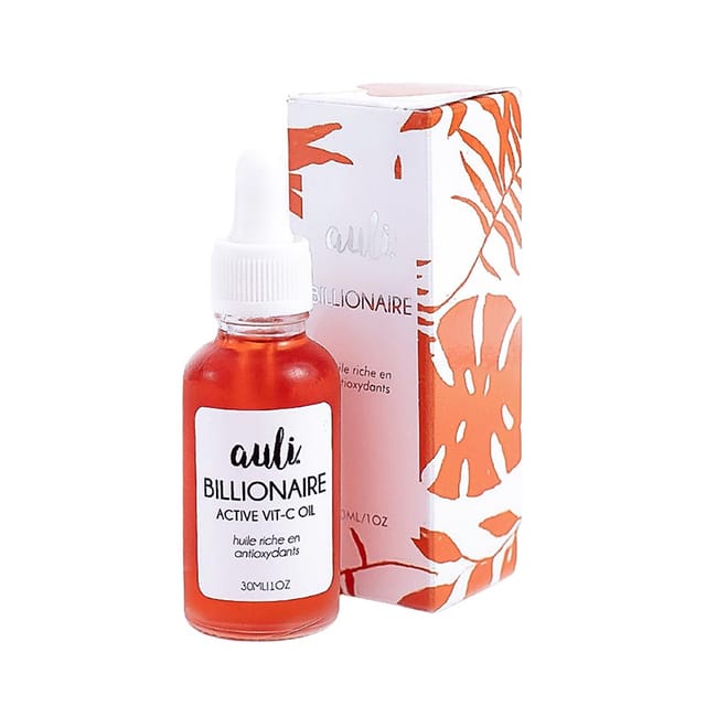 Auli Billionaire Vitamin C Antioxidant Rich Damage Repair Anti-Ageing and Anti-Pigmentation Facial Oil for Normal to Dry and Combination Skin Type - 30ML