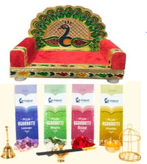 Peacock SInghasan + 4 Fragrance Agarbatti  Combo Offer