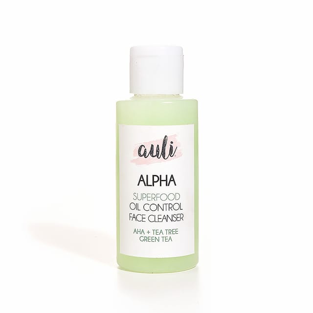 Auli Alpha AHA Glycolic Acid No-Foaming Cooling Face Wash for Deep Cleansing and Refreshed Skin- 100ml