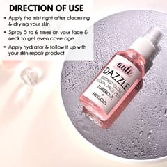 Auli Dazzle Hydrating Refreshing Anti-Acne Pore Minimising Facial Toner and Mist for All Skin Types - 120ml