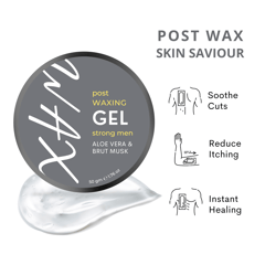 Post Wax Gel with Musk for After Waxing Hydration | Men Essentials Combo Pack - 50 Gm Each