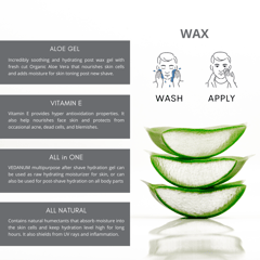 Post Wax Gel with Musk for After Waxing Hydration | Men Essentials Combo Pack - 50 Gm Each