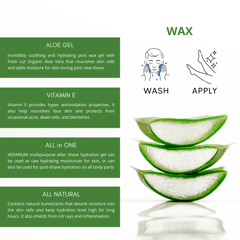 Post Wax Gel with Green Tea for After Waxing Hydration | Men & Women Combo Pack - 50 Gm Each