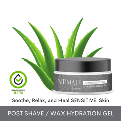 After Shave and Post Wax Gel for MEN Private and Sensitive Skin Derma Safe - Combo Pack 50 Gm Each