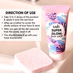 Auli Super Glow Face Wash - Pink-Ish 100GM