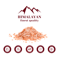 Natural Unrefined Organic Himalayan Pink Bath Salt with 84 Rich Minerals and Skin Loving Nutrients for Negative Energy Removal and Cleaning