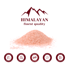 Natural Himalayan Pink Bath Salt Finest Quality with Mountain Minerals and Skin Therapy Elements for Dead Cells Treatment, and Blood Circulation
