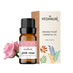 Lavender and Pink Rose Essential Oil Combo Pack - 15 ML Each