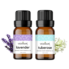 Lavender and Tuberose Essential Oil Combo Pack - 15 ML Each