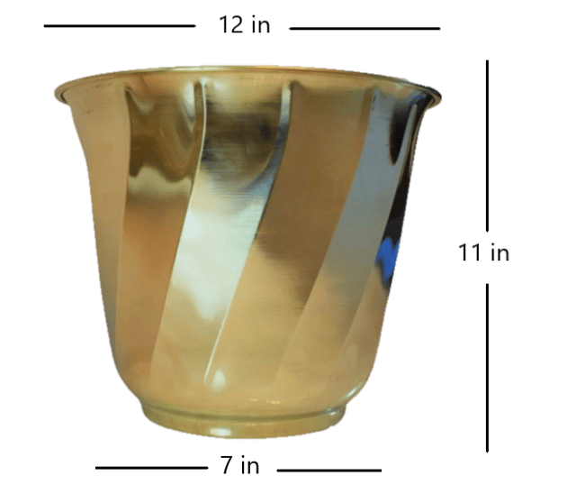 Brass Planter (11 inches height)