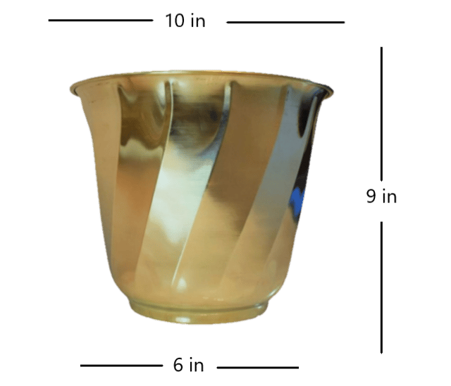 Brass Planter ( 9 inches height)