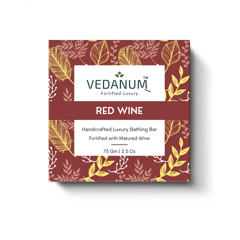 Handmade Premium Red Wine Soap with Handcrafted Natural Neem Wood Soap Stand