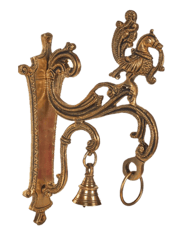 Brass Peacock Wall Mount Bracket (8.5 inch)