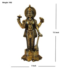 Brass Vishnu Idol (7.5 inch)