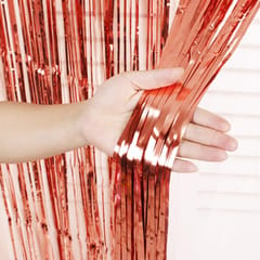 Foil Fringe Back Curtain for party decor (Pack of 2)