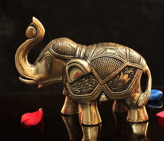 Brass Elephant big (6.5 nches)