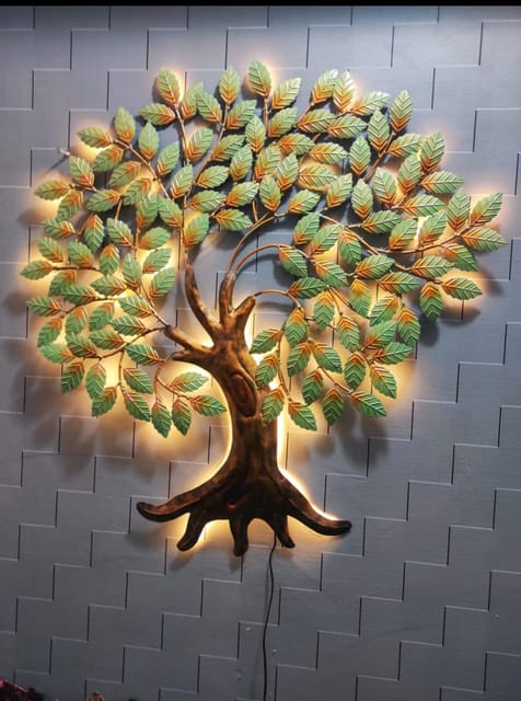 Metal Plant with LED - Wall Art 3 ( 5.5ft)
