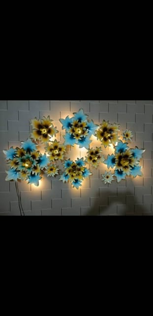 Designer Metal Wall Art with LED - Wall Art 5 ( 24 / 48 inchs)