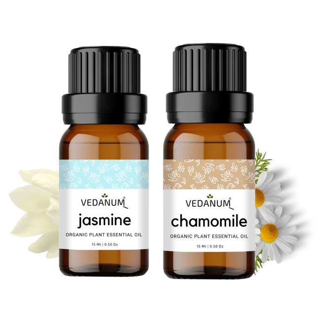 Jasmine and Chamomile Essential Oil Combo Pack - 15 ML Each