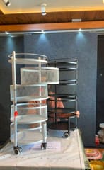 Multipurpose Kitchen Trolley - 5 tier (Black) - 2